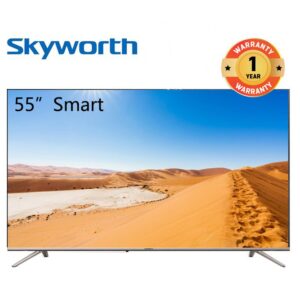 Skyworth 55UB7500 55 Inch UHD 4K Android LED Frameless Smart TV UHD Television silver 55 inch