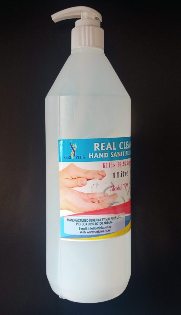Seri plus 1L Real clean Sanitizer. Has all certifications