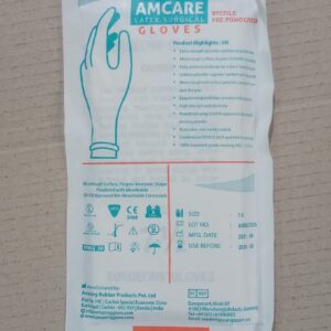 Amcare Sterile Latex Surgical Gloves powdered