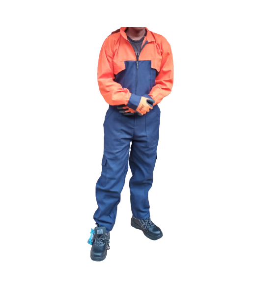 Cargo Overall high quality orange and navy blue