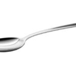 Silver spoon isolated on white background. 3d illustration.
