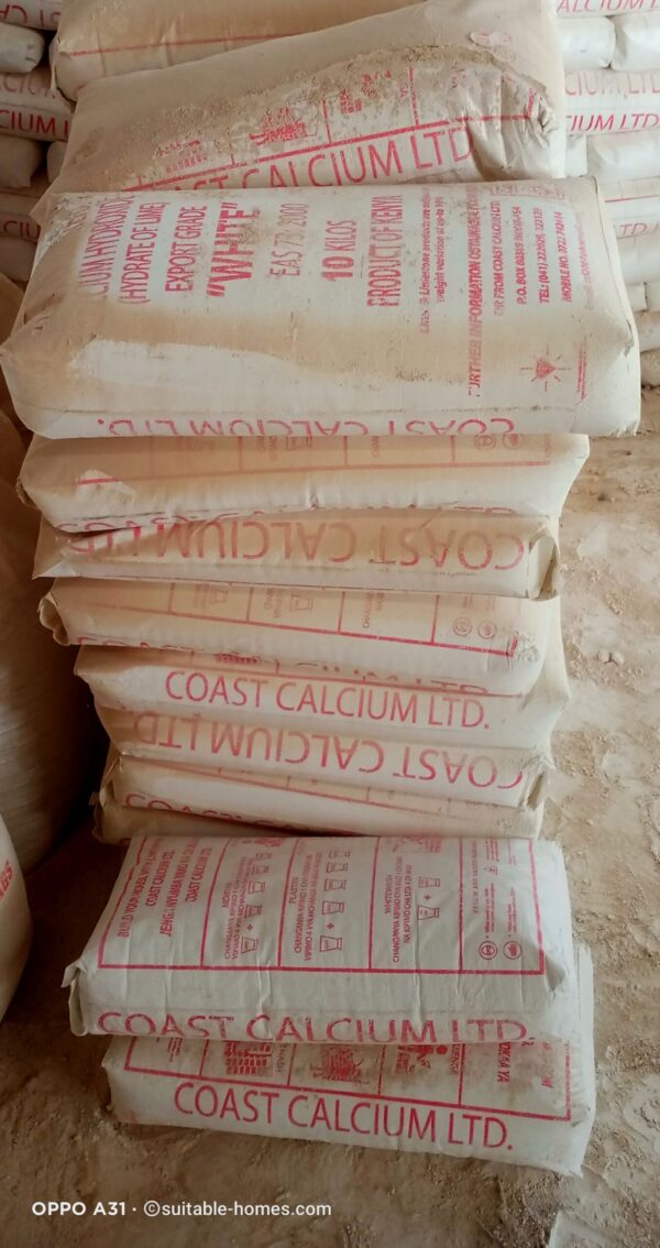 Hydrated Lime 25 Kg Coast Calcium in Nairobi, Eldoret, kisumu, Mombasa,Karen, Thika, Muranga, Kiambu, Kawangware