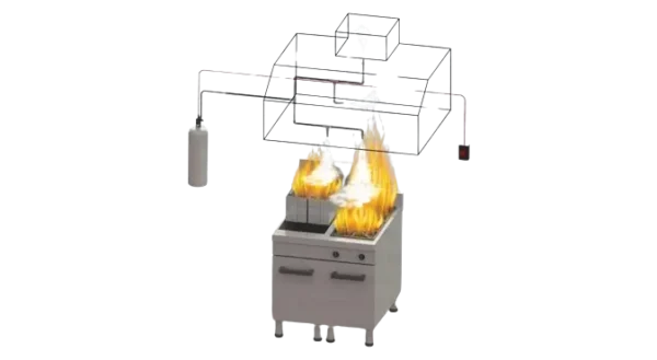 Defender DPSS Pneumatic Kitchen Suppression System