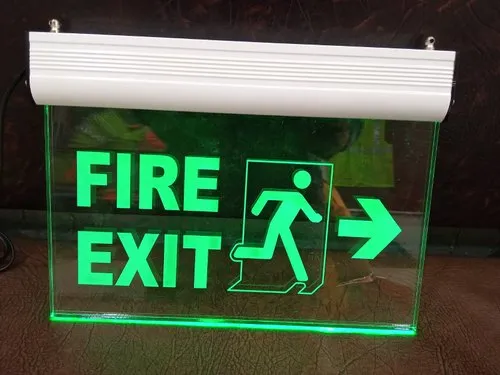 Reflective Fire Exit Sign