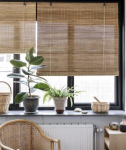 Bamboo window blinds