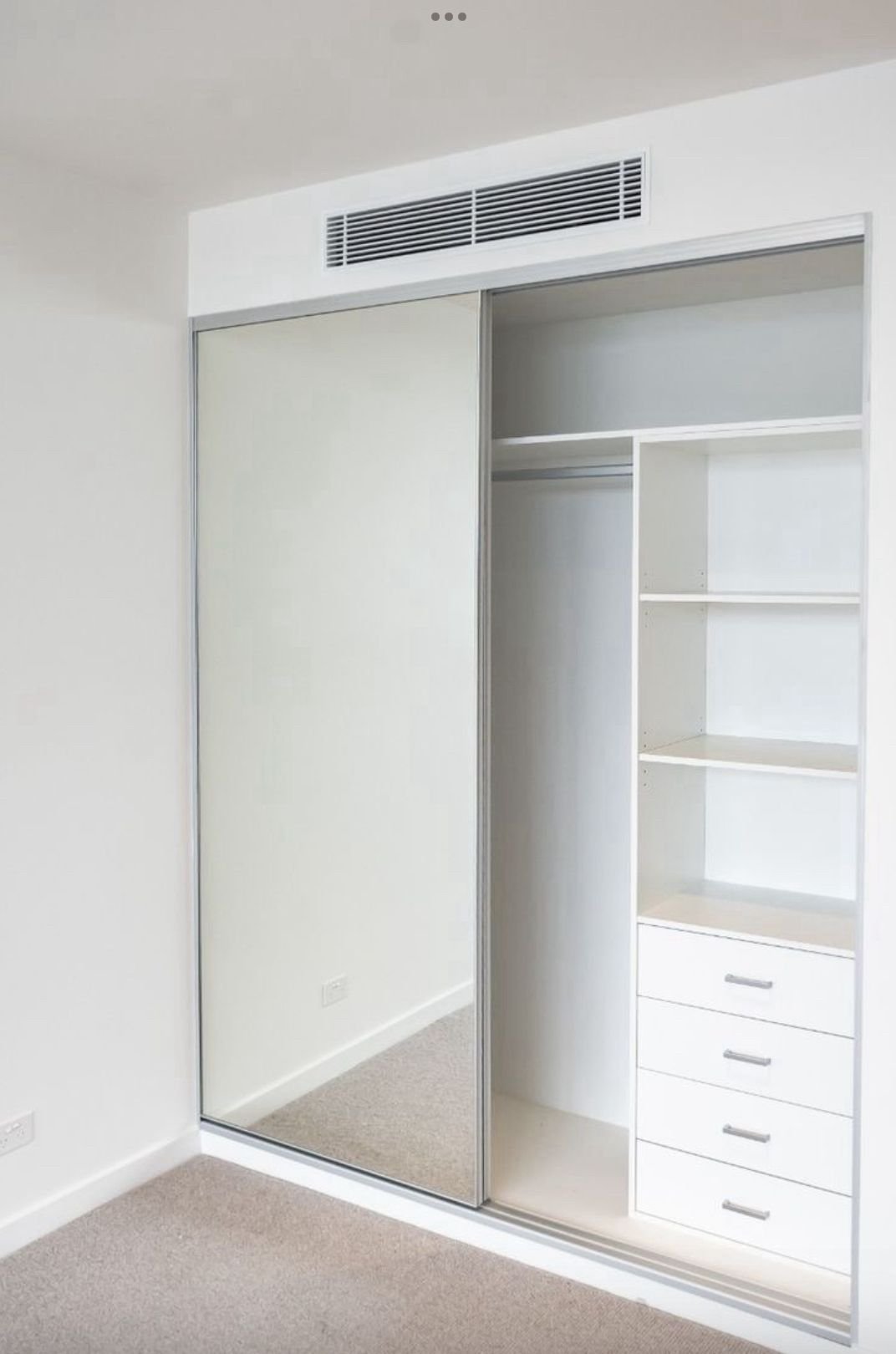 Small walk-in closet solutions