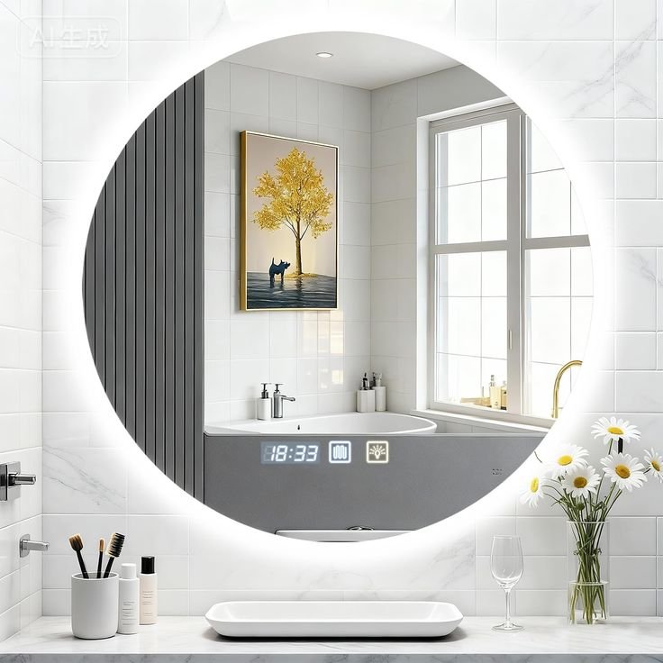 Frontlit Bathroom LED Mirror – AG050L (45/60cm)