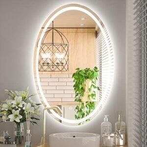 Frontlit Oval LED Mirror