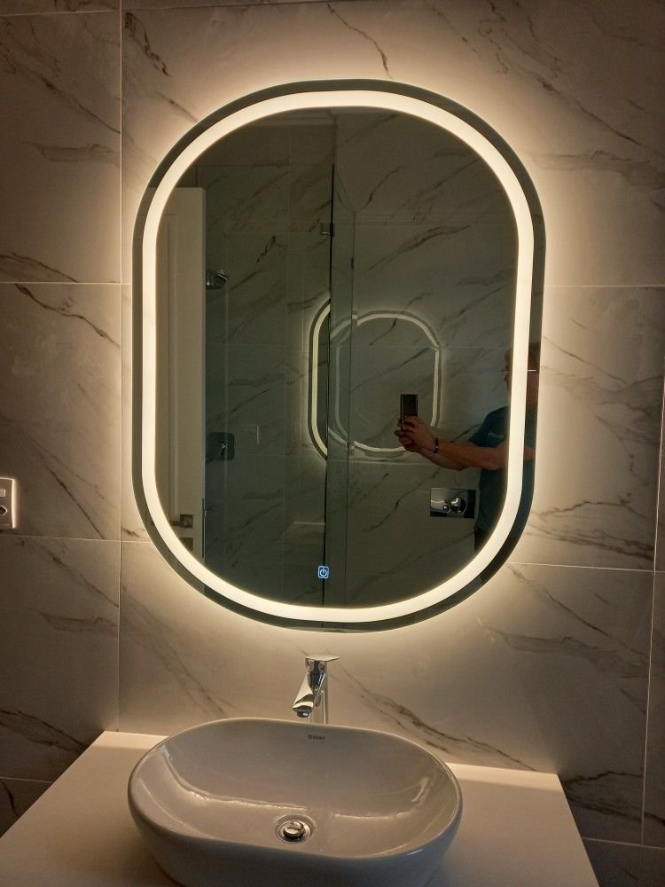 Oval Framed Bathroom Mirror2
